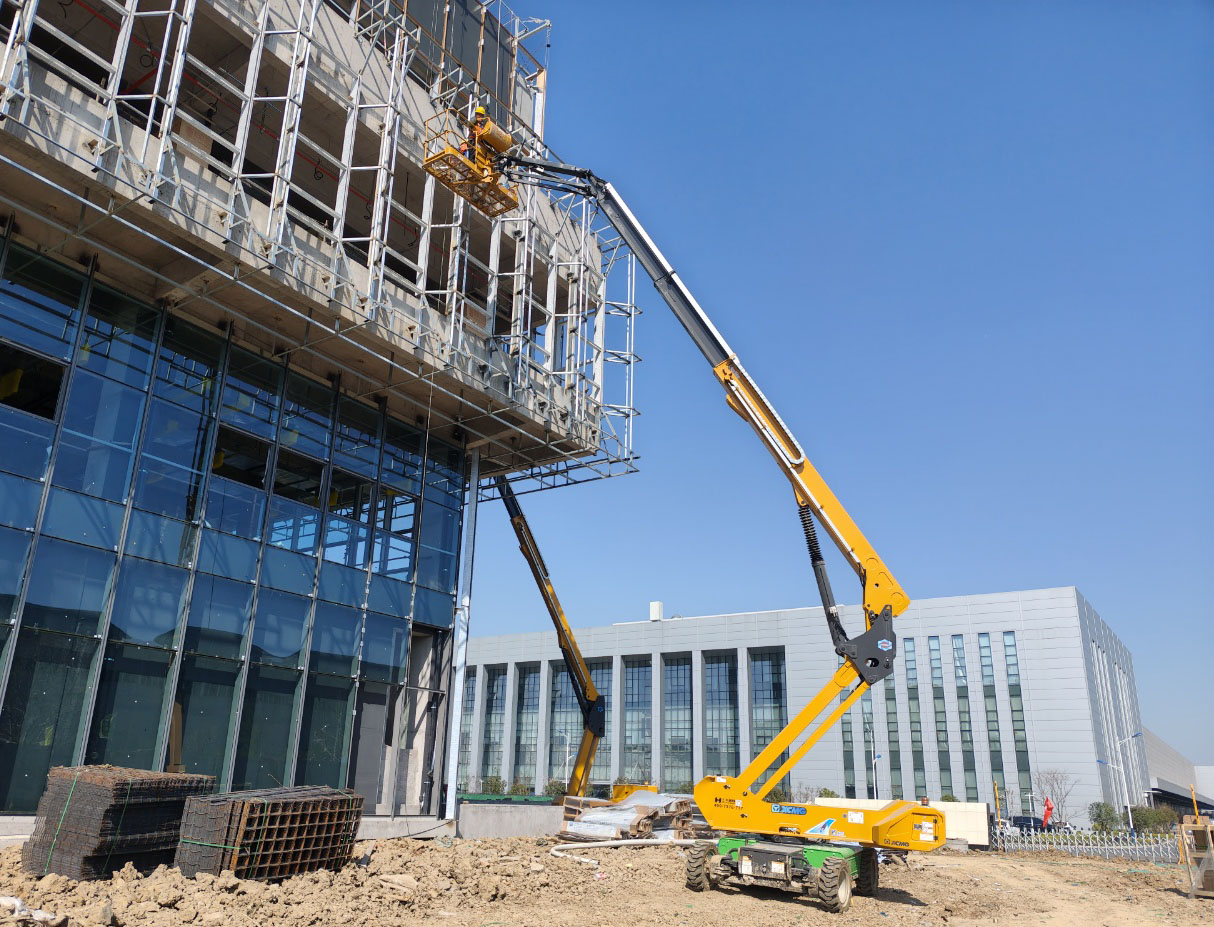 30-50米高空天團！徐工10余臺直臂神器助力合肥新能源汽車產(chǎn)業(yè)園加速崛起